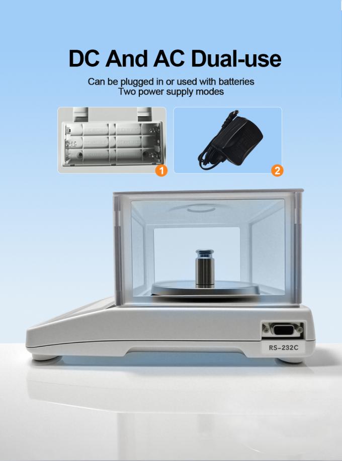 Весы точности для лаборатории 0.001 г, лабораторные приборы, аналитические весы с защитным кожухом 2