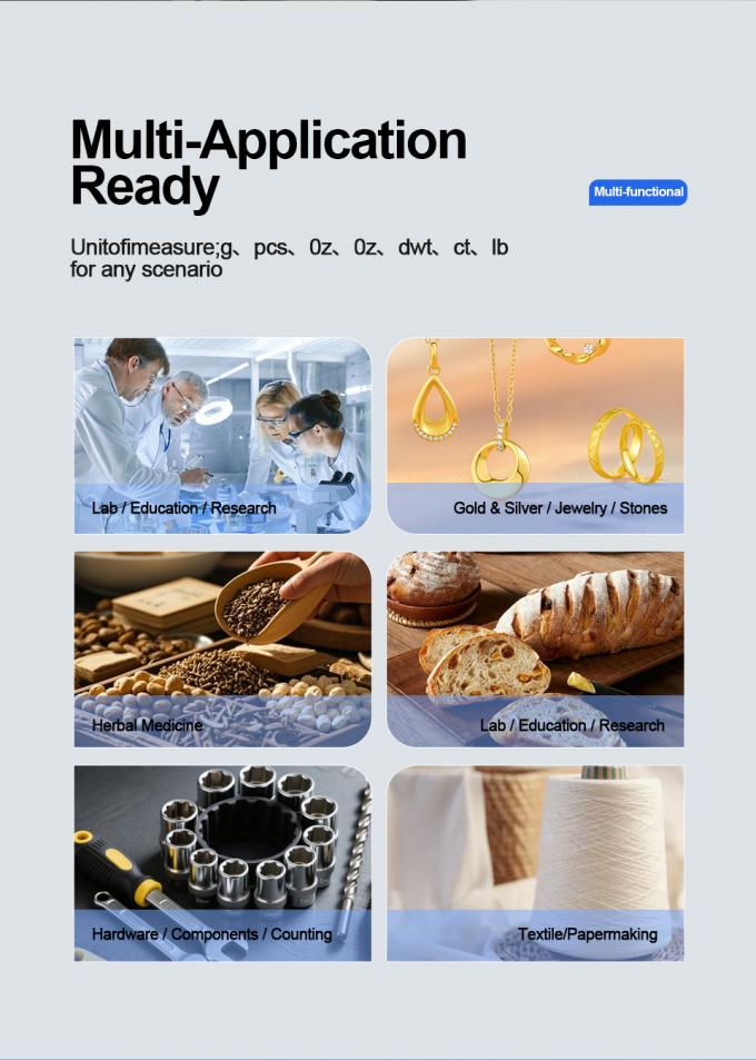 Высокоточный цифровой электронный баланс для ювелирных изделий, трав и оборудования 2