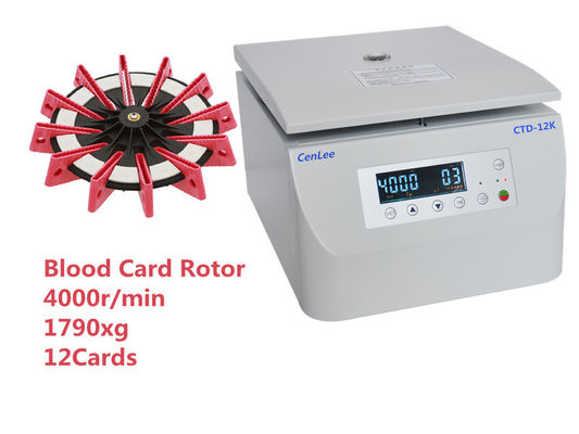 Хорошая цена. Карта крови 12 карт Refrigerated мотор 1PH DC Microcentrifuge безщеточный онлайн
